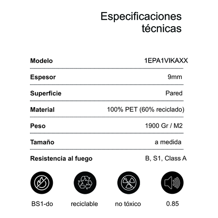 Especificaciones técnicas